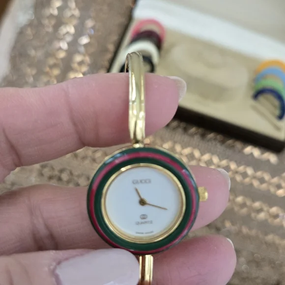 Gucci Gold Watch with Colorful Bezels - MARKED DOWN - Picture 10 of 12